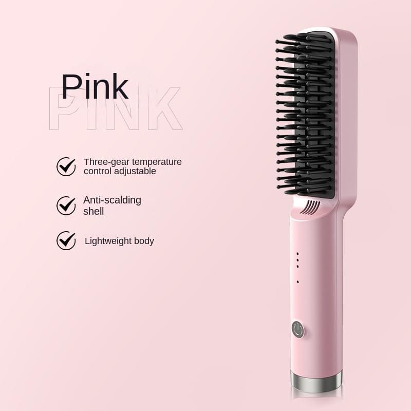 Straight Hair Comb Electric Hot Comb Straight Curly Hair Two-in-one Comb Three-speed Temperature For Different Needs.
