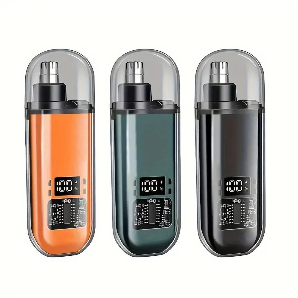 Suitable for men, USB charging nose and ear hair trimmer portable electric nose hair clipper, mini compact design, quick chargin.