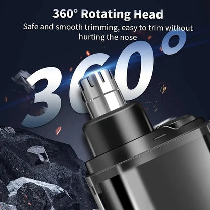 Suitable for men, USB charging nose and ear hair trimmer portable electric nose hair clipper, mini compact design, quick chargin.