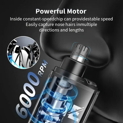Suitable for men, USB charging nose and ear hair trimmer portable electric nose hair clipper, mini compact design, quick chargin.