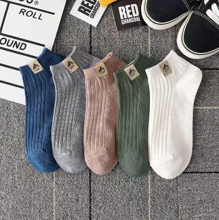 Summer Thin And All-matching Socks Polyester Cotton Low Top.
