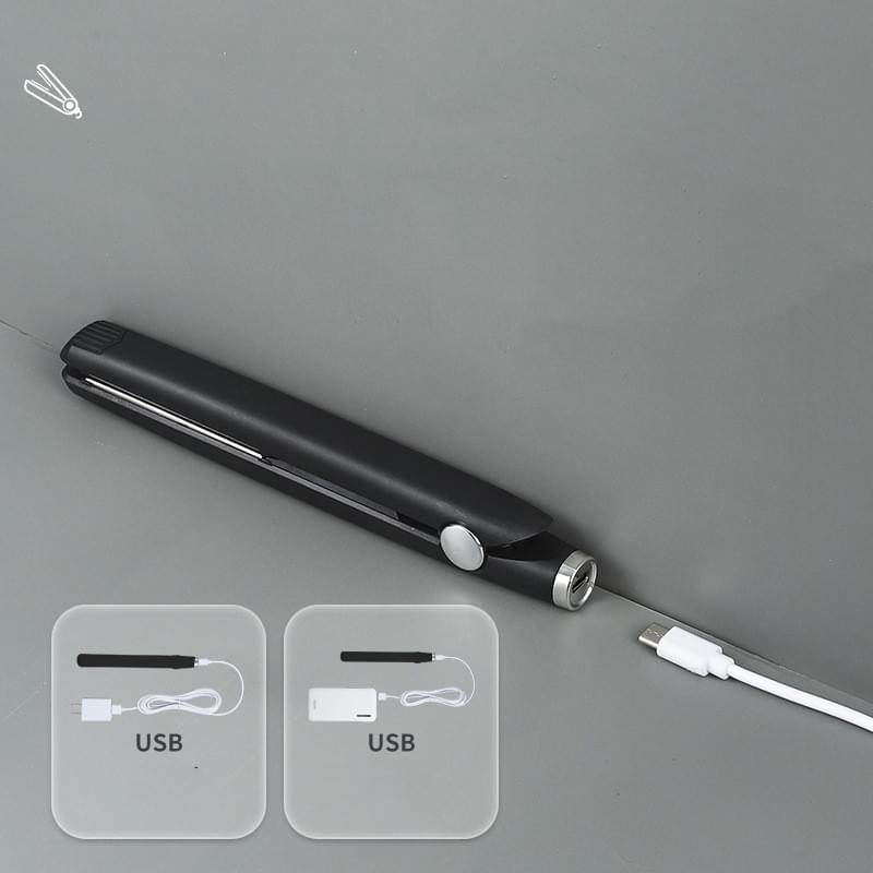 Usb Interface Mini Hair Curler And Straightener Dual-use Hair Curler.
