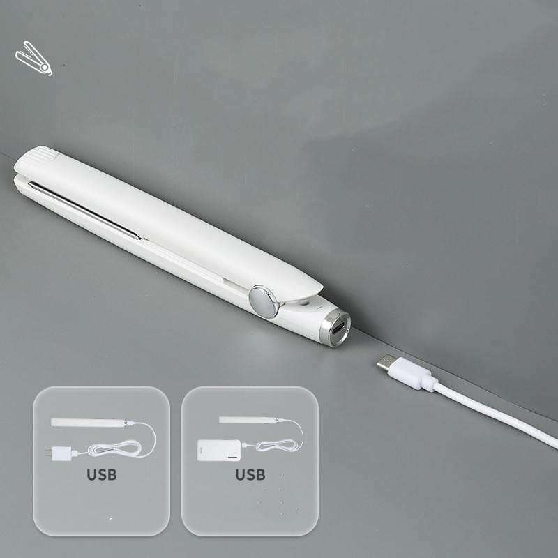 Usb Interface Mini Hair Curler And Straightener Dual-use Hair Curler.