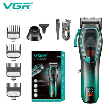 VGR Long Life Hair Trimmer Powerful Power Hair Trimmer Set for Men with Base series hair trimmer - Lux Mart London