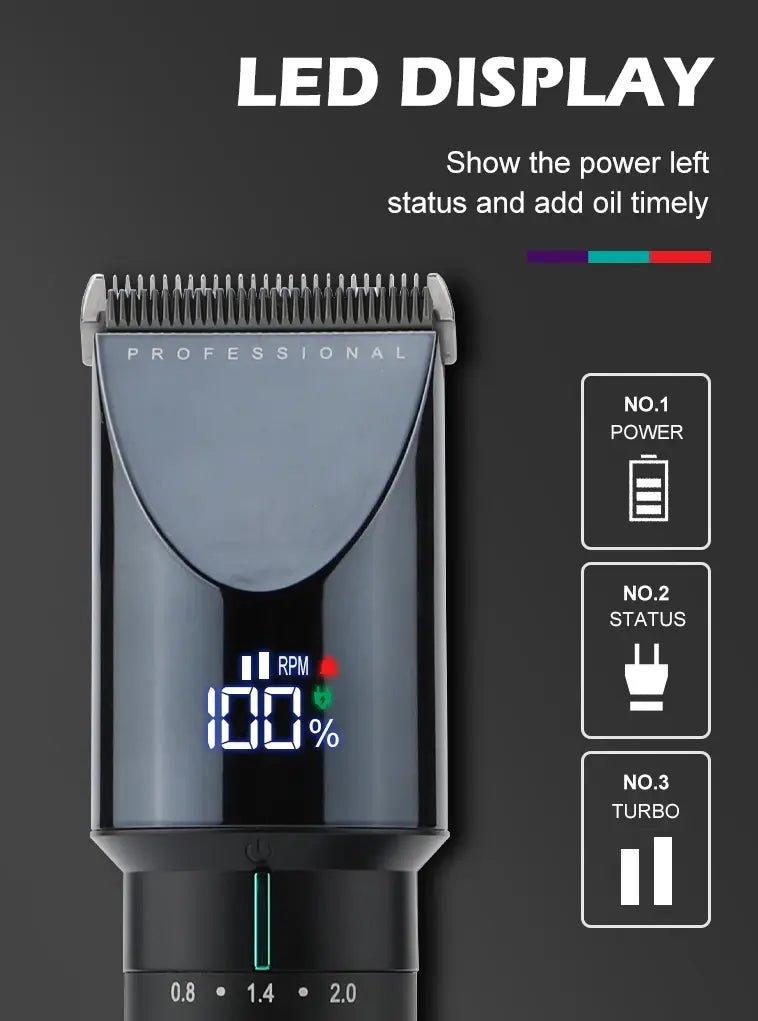 VGR Long Life Hair Trimmer Powerful Power Hair Trimmer Set for Men with Base series hair trimmer - Lux Mart London