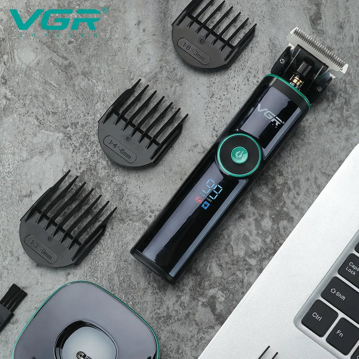 VGR Long Life Hair Trimmer Powerful Power Hair Trimmer Set for Men with Base series hair trimmer.