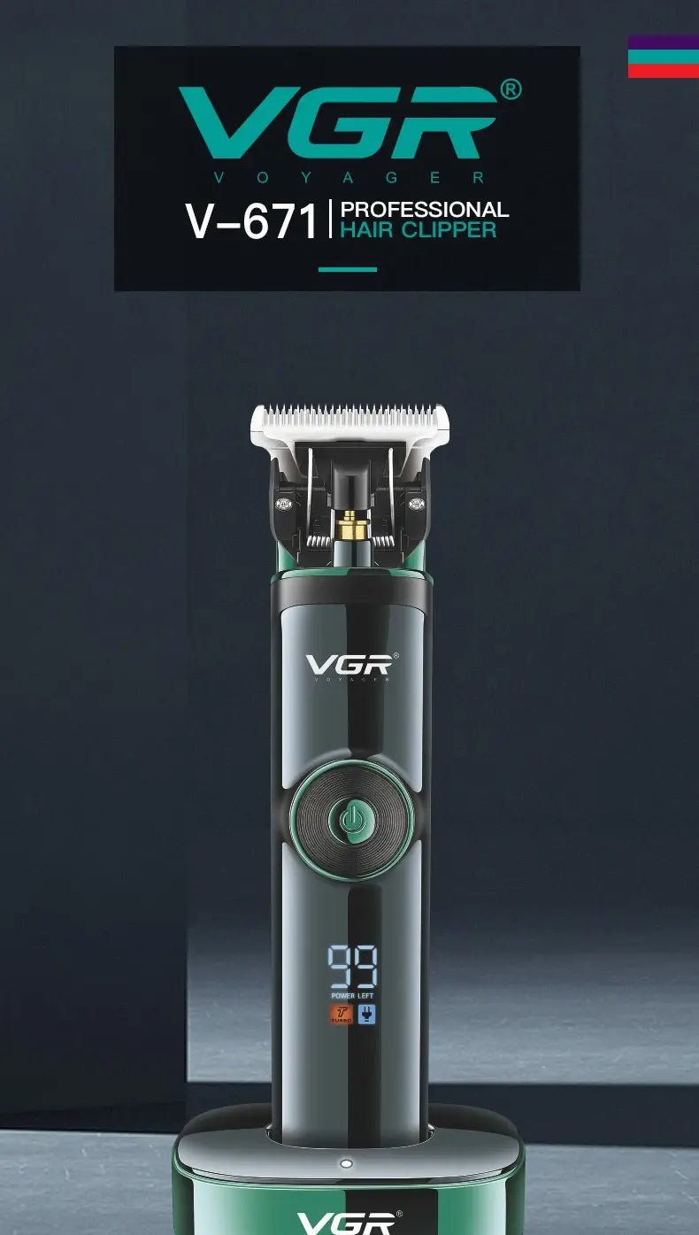 VGR Long Life Hair Trimmer Powerful Power Hair Trimmer Set for Men with Base series hair trimmer.