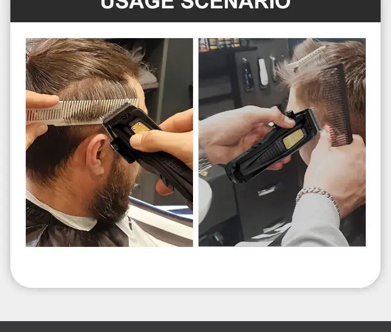 VGR Long Life Hair Trimmer Powerful Power Hair Trimmer Set for Men with Base series hair trimmer - Lux Mart London
