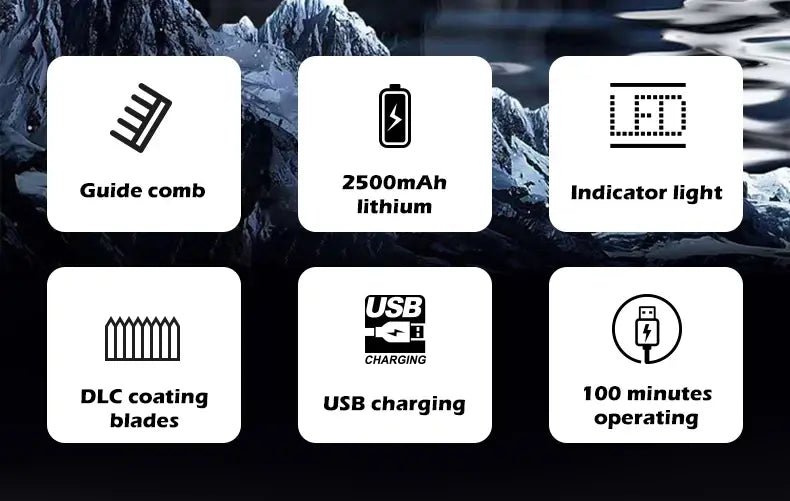 VGR Long Life Hair Trimmer Powerful Power Hair Trimmer Set for Men with Base series hair trimmer.