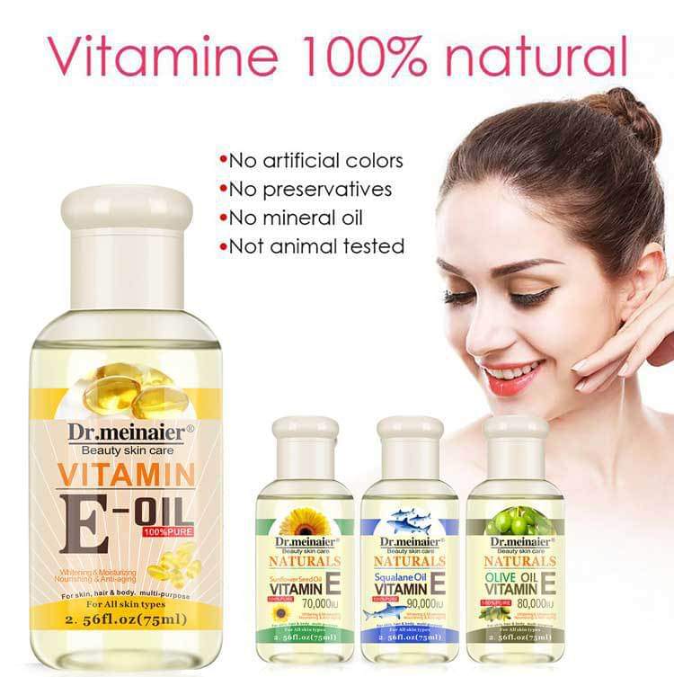 Vitamin E Synthesis Oil Facial Body Hair Care Essential Oil Natural Moisturizing Vegetable.