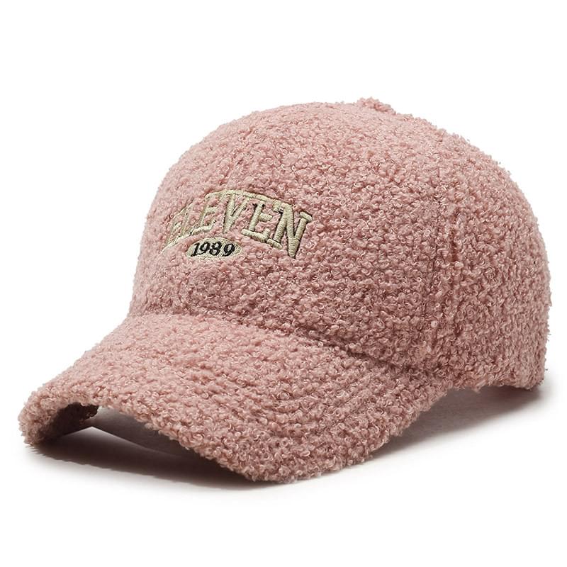 Winter Lambskin Thickened Warm Baseball Cap.